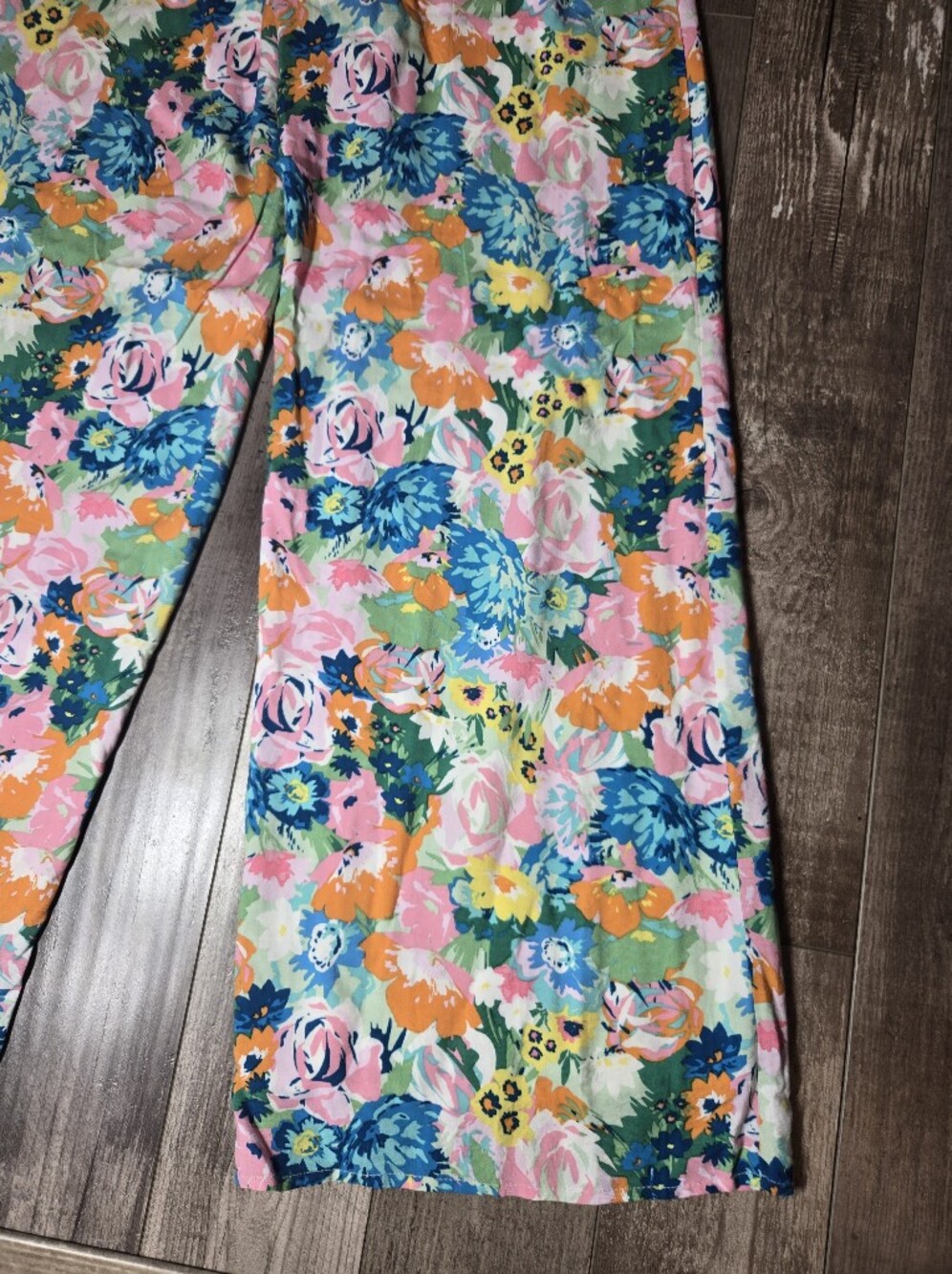 NWT Lulus Blooming Mood Sage Floral Print Smocked Wide Leg Pants Size XS - Picture 14 of 16